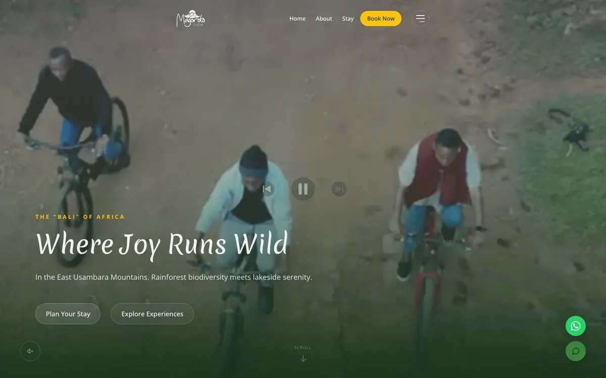 Magoroto Forest Estate website homepage preview