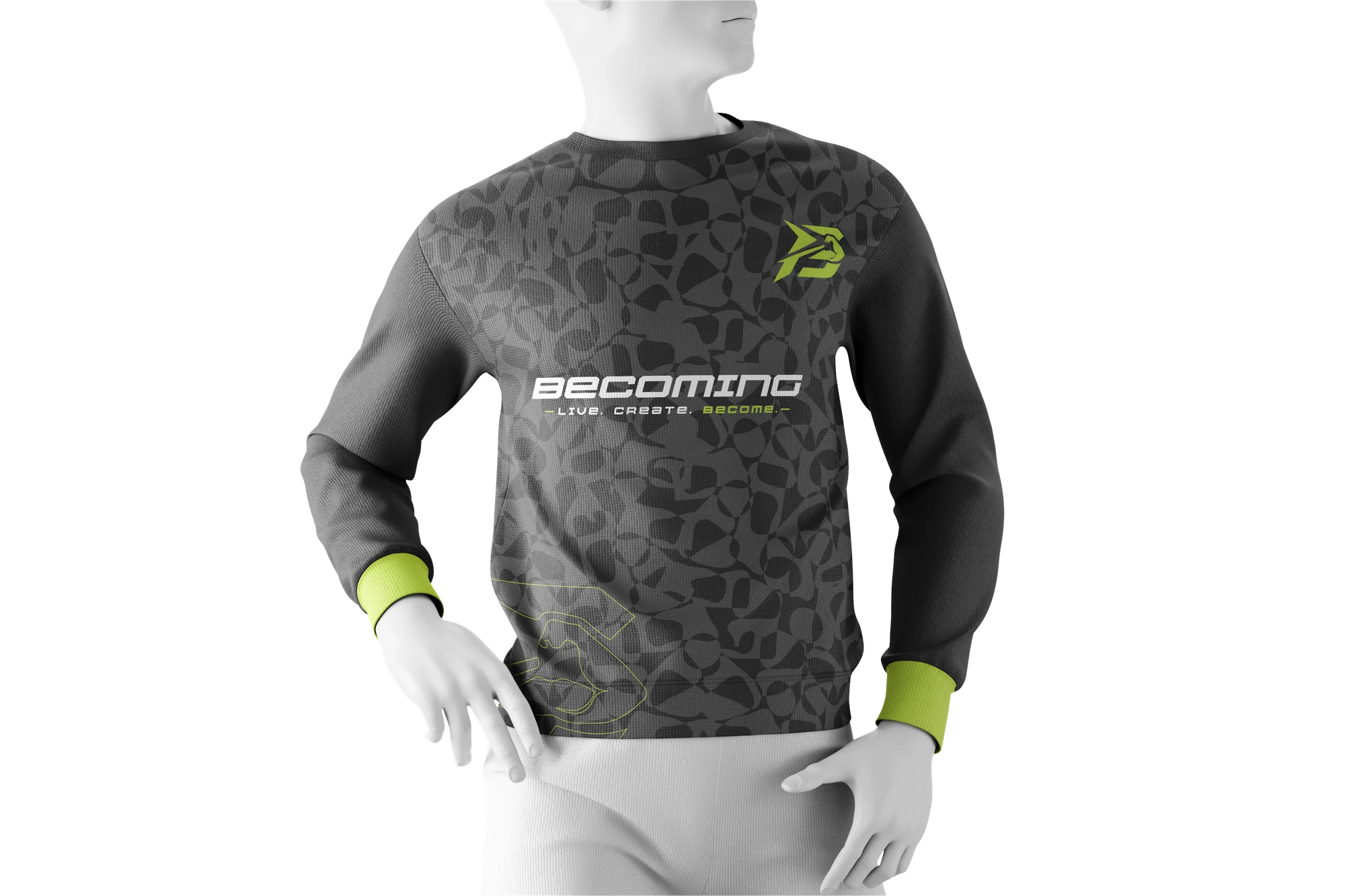 Becoming sweatshirt mockup