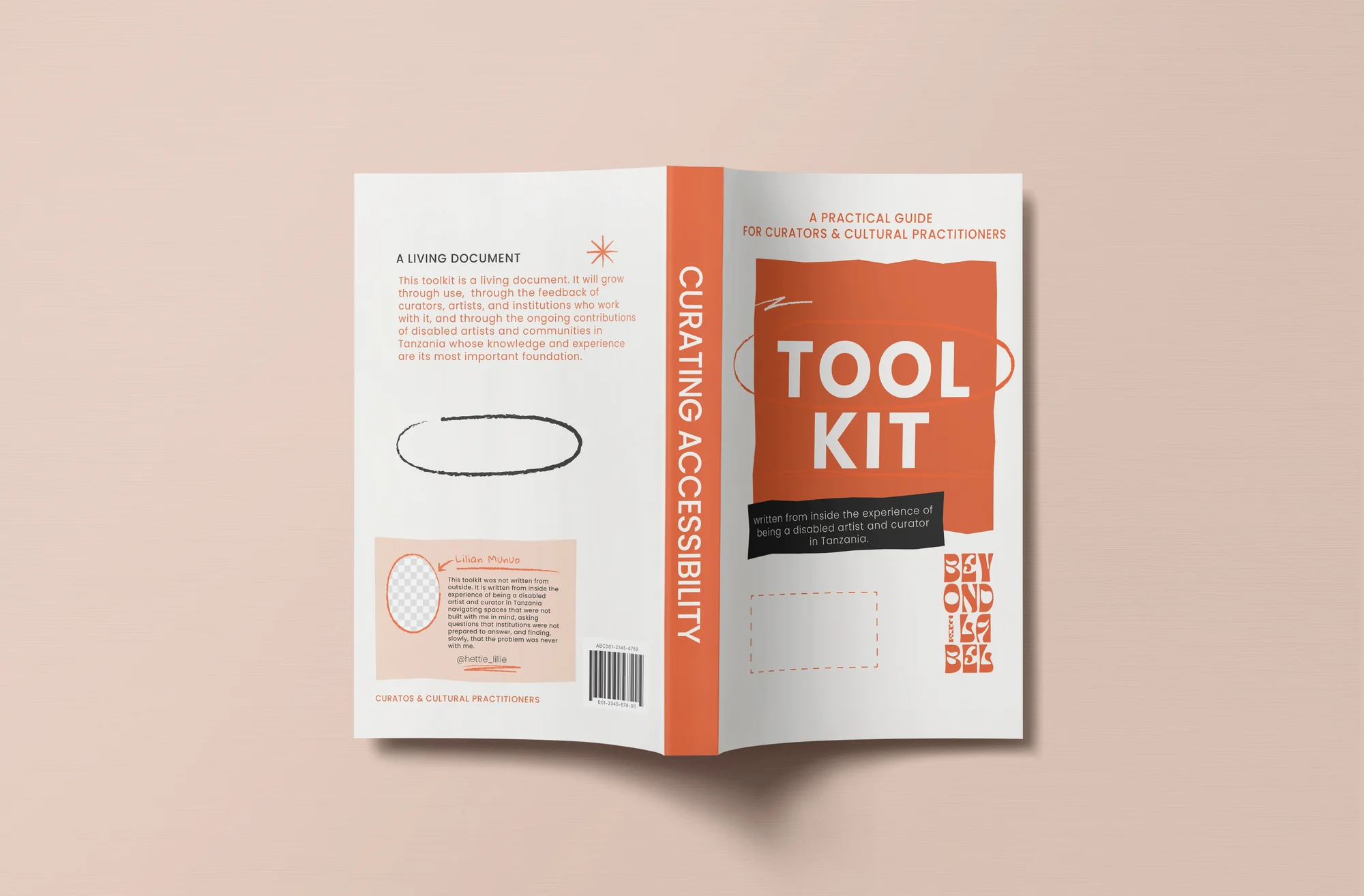Curating Accessibility cover exploration, publication mockup