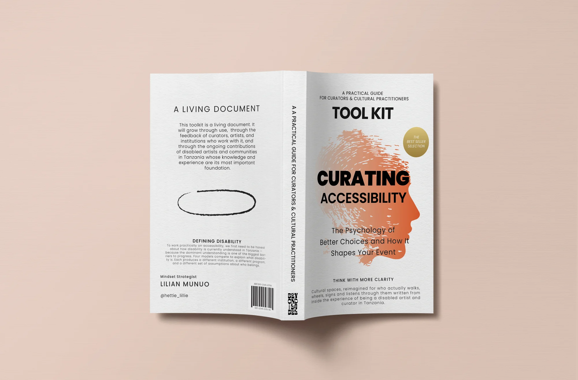 Curating Accessibility cover exploration, book cover presentation