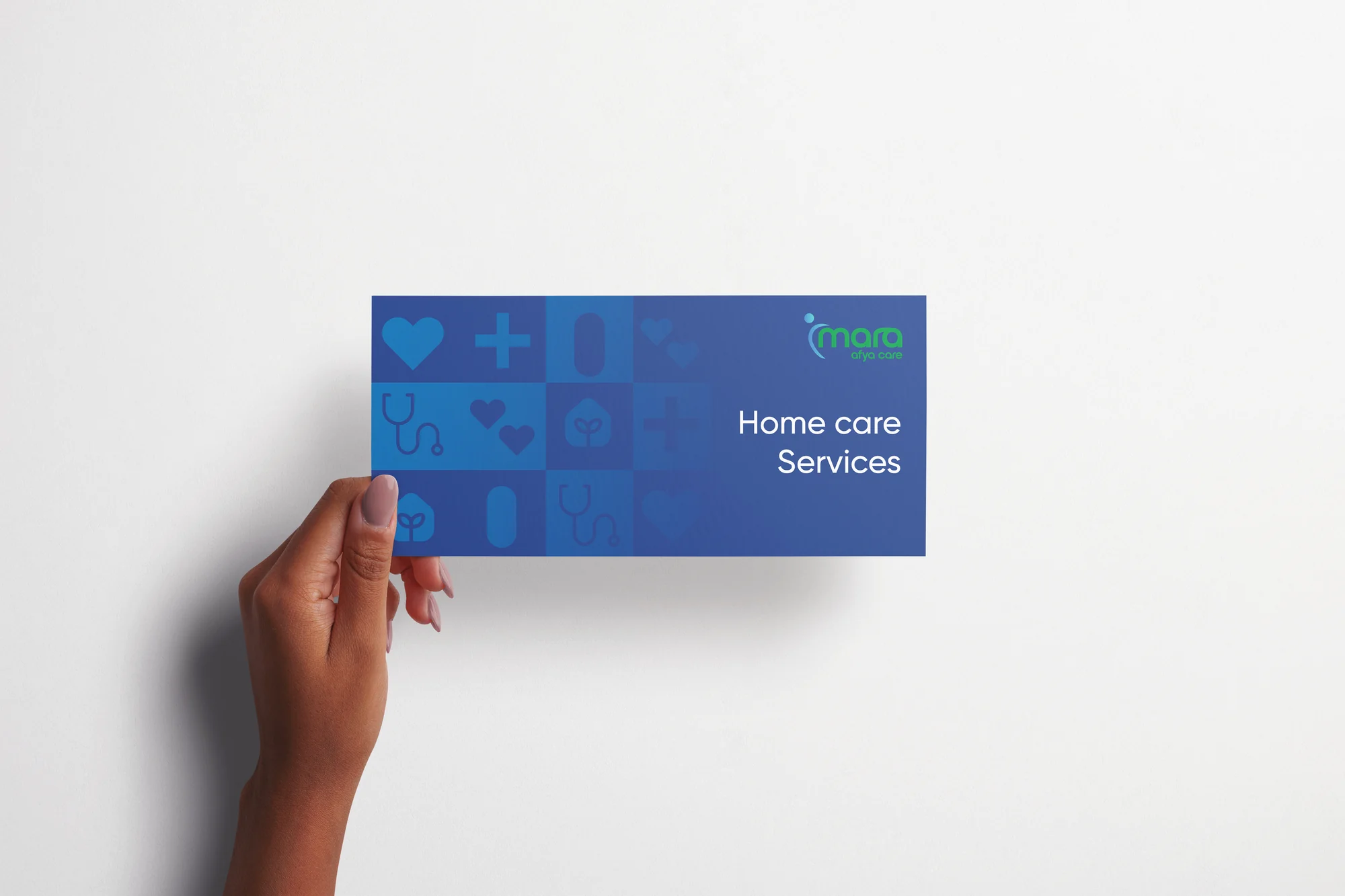 Imara Afya Care home care service card mockup